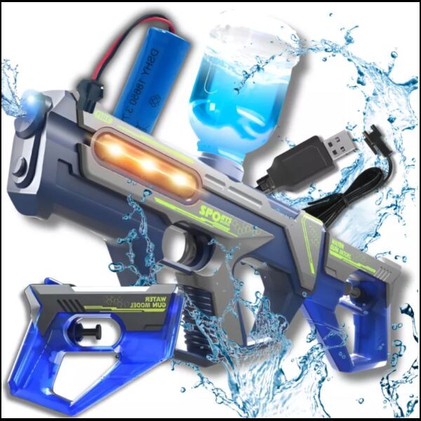 KZ1145 Vodní elektrická pistole - Water gun sport 2v1 Modrá