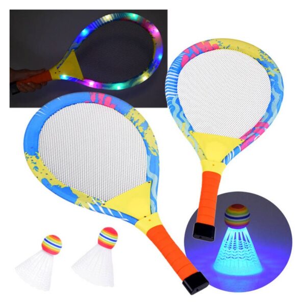 SP0779 DR Badmintonové LED rakety s košíčky