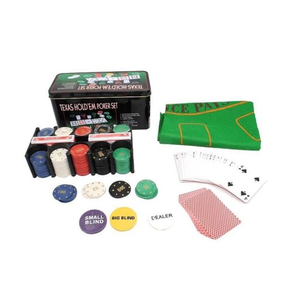 18210 DR Texas Hold'em Poker set - 200ks žetonů