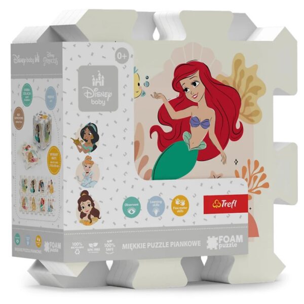 61605 Pěnové Puzzle na Zemi 8ks - Disney Princess